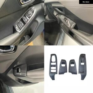 スバル LHD RHD クロストレック インプレッサ 2023 2024 インテリア カーアクセサリー ABS 窓アッパースイッチ PANLE - lhd　abs　carbonfiber