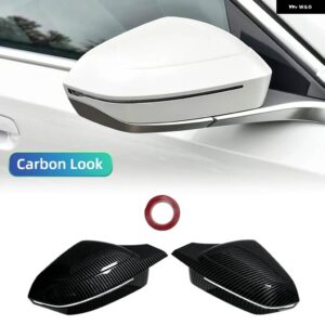 BMW 自動車リアビューサイド ミラー カバー トリム 5 7 I5 I7シリーズ G60 G61 G68 G70 G90 2023 ブラック/カーボン M3/M5 スタイル - M3-Carbon look