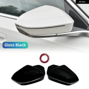BMW 自動車リアビューサイド ミラー カバー トリム 5 7 I5 I7シリーズ G60 G61 G68 G70 G90 2023 ブラック/カーボン M3/M5 スタイル - M5 Gloss Black