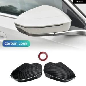BMW 自動車リアビューサイド ミラー カバー トリム 5 7 I5 I7シリーズ G60 G61 G68 G70 G90 2023 ブラック/カーボン M3/M5 スタイル - M5 Carbon Look