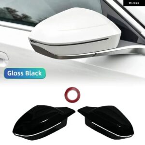 BMW サイド ウイング バック ミラー カバー キャップ 7 I7 I5 5シリーズ G60 G61 G68 G70 G90 2023-2024 M3 カーボン/ブラックタイプ - Gloss Black