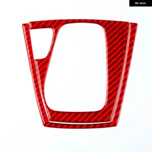 BMW Z4 E89 2009-2015 カーボン ギア シフト パネル 装飾 カバー 車内 装飾 RETRO ACCESSORIES ステッカー - Red LHD