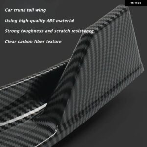 BMW カーボンリアバンパー リップ トランク スポイラー M5 スタイル ウイング パーツグロスブラック 5シリーズ E60 E61 2004-2009 アクセサリー - Carbon Pattern