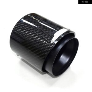 BMW 1個 カーボンマフラー先端排気先端 4色 ミニクーパー S R55 R56 R57 R58 R59 R60 R61 F54 F56 F57 F60 - 72-95MM Black