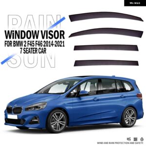 BMW 2 ワゴン F45 F46 ウィンドウバイザー カーアクセサリー プラスチック 外装 バイザー ベント シェード ウィンドウサンレインガード ディフレクター - 7-seat MK1-F46
