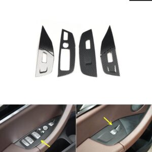 BMW X3 G01 2018-23 プラスチック カーボン スタイル 装飾 アクセサリー車内ドア トリム ステッカー - Windows control pane