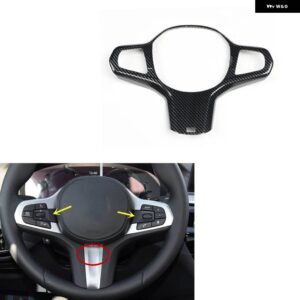 BMW X3 G01 2018-23 プラスチック カーボン スタイル 装飾 アクセサリー車内ドア トリム ステッカー - TypeB steering wheel