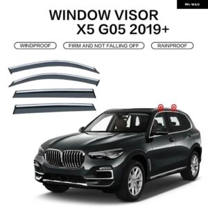 BMW X5 1999-2022 E53 E70 F15 G05 ウィンドウバイザー アクセサリー ディフレクター ウィンドウレインバイザー バイザー 太陽雨スモーク窓風 - G05