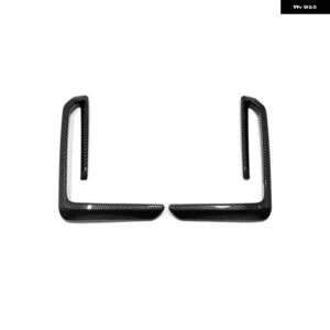 BMW X5 G05 2022 ABS ブラックカーボンカラーフロントバンパー フォグライト フレーム 装飾 カバー トリム 車 外装 アクセサリー - ABS carbonfiber