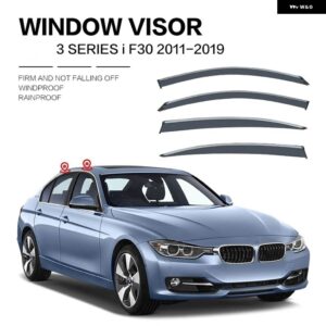 BMW 320I 1999-2022 E46 E90 F30 G20 ウィンドウバイザー アクセサリー換気通気性遮断日差し雨流 ディフレクター - F30