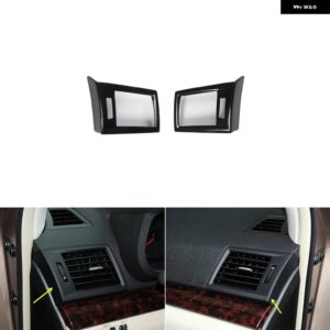 スバル アウトバック 2010-14 プラスチック カーボン スタイル 装飾 アクセサリー インテリア ギアドア トリム ステッカー - side　air　vents