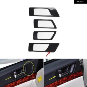 スバル アウトバック 2010-14 プラスチック カーボン スタイル 装飾 アクセサリー インテリア ギアドア トリム ステッカー - type　a　door　handle