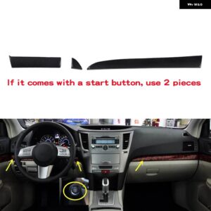 スバル アウトバック 2010-14 プラスチック カーボン スタイル 装飾 アクセサリー インテリア ギアドア トリム ステッカー - car　front