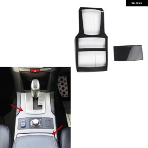 スバル アウトバック 2010-2014 右ハンドル プラスチック カーボン スタイル 装飾 アクセサリー インテリア ギア トリム ステッカー - at　gear