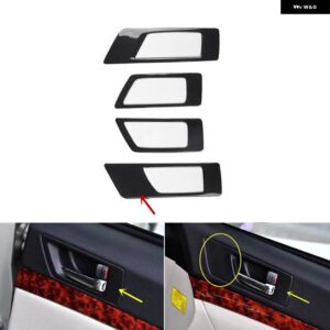 スバル アウトバック 2010-2014 右ハンドル プラスチック カーボン スタイル 装飾 アクセサリー インテリア ギア トリム ステッカー - type　a　door　handle