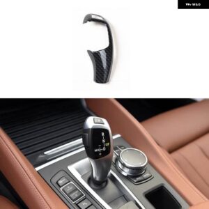 BMW X6 F16 2015-19 プラスチック カーボン スタイル 装飾 アクセサリーペースター インテリア ギアドア トリム ステッカー - Type A Gear knob