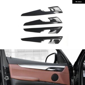 BMW X6 F16 2015-19 プラスチック カーボン スタイル 装飾 アクセサリーペースター インテリア ギアドア トリム ステッカー - Type A door trims
