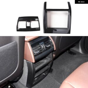 BMW X6 F16 2015-19 プラスチック カーボン スタイル 装飾 アクセサリーペースター インテリア ギアドア トリム ステッカー - A Rear air outlet