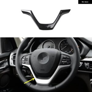 BMW X6 F16 2015-19 プラスチック カーボン スタイル 装飾 アクセサリーペースター インテリア ギアドア トリム ステッカー - TypeA Steering wheel