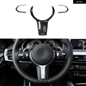 BMW X6 F16 2015-19 プラスチック カーボン スタイル 装飾 アクセサリーペースター インテリア ギアドア トリム ステッカー - TypeB steering wheel