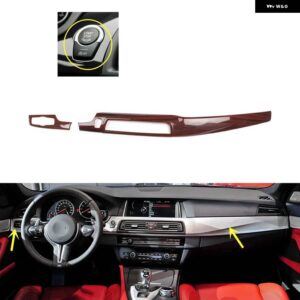 BMW M5 2012 13 14 15 16 プラスチック 木目調 装飾 アクセサリー インテリア センター コンソール ギアドア トリム ステッカー - Car front