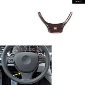 BMW M5 2012 13 14 15 16 プラスチック 木目調 装飾 アクセサリー インテリア センター コンソール ギアドア トリム ステッカー - TypeA Steering wheel