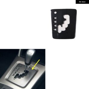 スバル フォレスター 39783 プラスチック カーボン スタイル 装飾 アクセサリー インテリア ギアドア トリム ステッカー - at　gear　panel