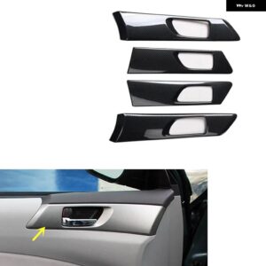 スバル フォレスター 39783 プラスチック カーボン スタイル 装飾 アクセサリー インテリア ギアドア トリム ステッカー - door　handle