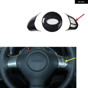 スバル フォレスター 39783 プラスチック カーボン スタイル 装飾 アクセサリー インテリア ギアドア トリム ステッカー - typea　steering　wheel
