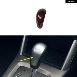 スバル フォレスター 39783 プラスチック 木目調 装飾 アクセサリー インテリア センター コンソール ステッカー - at　gear　knob