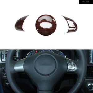 スバル フォレスター 39783 プラスチック 木目調 装飾 アクセサリー インテリア センター コンソール ステッカー - typea　steering　wheel