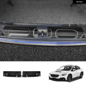 スバル LHD RHD WRX 2022 2023 ステンレス 内蔵アンチスクラッチ ブーツ ガードウェルカムペダルリア ブーツ ドアシルストリ - ss　black