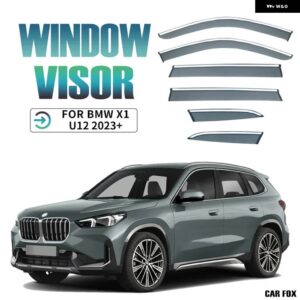 BMW ウィンドウバイザー X1 E84 F48 F49 U11 U12 アクセサリー ウェザーシールド ウィンドレインガード レインアイブロウバイザー ベント シェード 日よけ - U12 6PCS