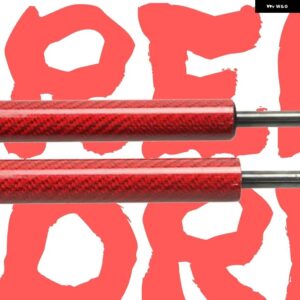 スバル テールゲートリフト サンバー KV3 KV4 ハイルーフバン 749MM 1990-1998 トランク ブーツ ガスストラット スプリン - Red　Carbon　Fiber