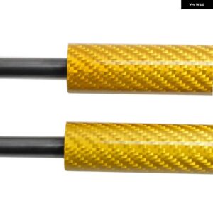 スバル 1992-2000 インプレッサ GC8 STI VER.6 フロントフード ボンネット ガスストラットカーボン スプリング ダンパー - Yellow　Carbon　Fiber