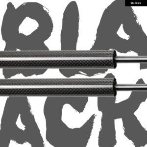 スバル テールゲートリフト アルシオーネ SVX CXD/CXW/CXV 2 ドア クーペ 1991-1996 トランク ブーツ ガス ストラッ - Black　Carbon　Fiber