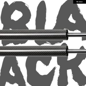 スバル テールゲートリフト レガシィ BF5 ツーリングワゴン 1989-1993 トランク ブーツ ガス ストラット スプリング ダンパー - Black　Carbon　Fiber