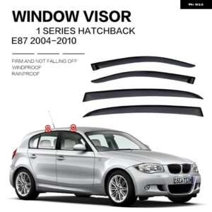 BMW 1シリーズ 2004-2018 E87 F20 F52 ウィンドウ バイザー トリム クローム アクセサリー/サイド ウィンドウ バイザー ドア ベント シェード - E87