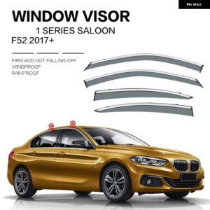BMW 1シリーズ 2004-2018 E87 F20 F52 ウィンドウ バイザー トリム クローム アクセサリー/サイド ウィンドウ バイザー ドア ベント シェード - F52