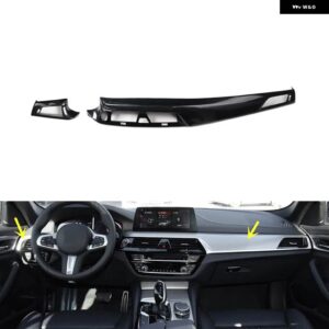 BMW 5シリーズ G30 G31 2018-23 プラスチック カーボン スタイル 装飾 アクセサリー インテリア トリム ステッカー - Car front