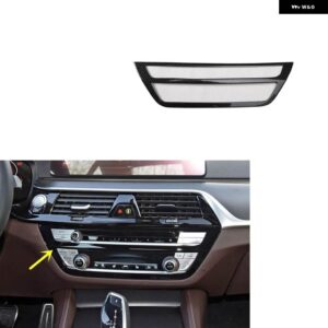 BMW 5シリーズ G30 G31 2018-23 プラスチック カーボン スタイル 装飾 アクセサリー インテリア トリム ステッカー - Center console
