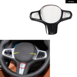 BMW 5シリーズ G30 G31 2018-23 プラスチック カーボン スタイル 装飾 アクセサリー インテリア トリム ステッカー - TypeA Steering wheel
