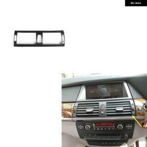 BMW X5 E70 2008-13 右ハンドル プラスチック カーボン スタイル 装飾 アクセサリー インテリア ステッカー - Middle air vent