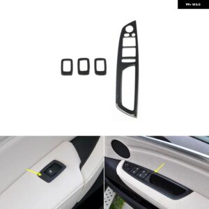 BMW X5 E70 2008-13 右ハンドル プラスチック カーボン スタイル 装飾 アクセサリー インテリア ステッカー - Windows control pane