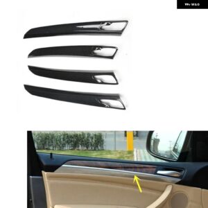 BMW X5 E70 2008-13 右ハンドル プラスチック カーボン スタイル 装飾 アクセサリー インテリア ステッカー - Door trims