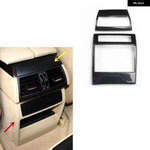 BMW X5 E70 2008-13 右ハンドル プラスチック カーボン スタイル 装飾 アクセサリー インテリア ステッカー - A Back air vent