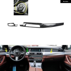 BMW 5シリーズ F10 2011-17 プラスチック カーボン スタイル 装飾 アクセサリー インテリア トリム ステッカー - VersionB Car front