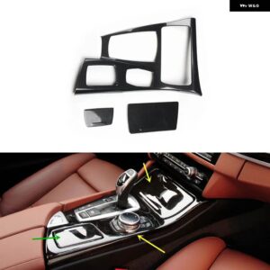 BMW 5シリーズ F10 2011-17 プラスチック カーボン スタイル 装飾 アクセサリー インテリア トリム ステッカー - Gear