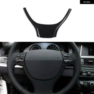 BMW 5シリーズ F10 2011-17 プラスチック カーボン スタイル 装飾 アクセサリー インテリア トリム ステッカー - TypeA Steering wheel