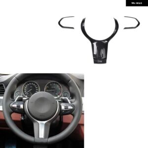 BMW 5シリーズ F10 2011-17 プラスチック カーボン スタイル 装飾 アクセサリー インテリア トリム ステッカー - TypeC Steering wheel